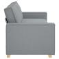 Preview: 3-Sitzer-Sofa Dunkelgrau 180 cm Stoff