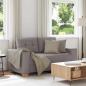 Preview: ARDEBO.de - Loveseat-Sofa Taupe 120 cm Stoff
