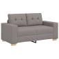 Preview: Loveseat-Sofa Taupe 120 cm Stoff