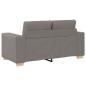 Preview: Loveseat-Sofa Taupe 120 cm Stoff