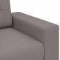 Preview: Loveseat-Sofa Taupe 120 cm Stoff