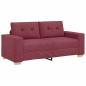 Preview: Loveseat-Sofa Weinrot 140 cm Stoff