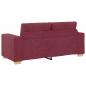 Preview: Loveseat-Sofa Weinrot 140 cm Stoff