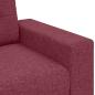 Preview: Loveseat-Sofa Weinrot 140 cm Stoff
