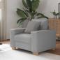 Preview: ARDEBO.de - Sofa-Sessel Wolkengrau 60 cm Stoff