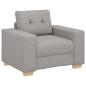 Preview: Sofa-Sessel Wolkengrau 60 cm Stoff