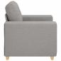 Preview: Sofa-Sessel Wolkengrau 60 cm Stoff