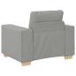 Preview: Sofa-Sessel Wolkengrau 60 cm Stoff