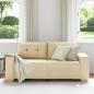 Preview: Loveseat-Sofa Creme 140 cm Stoff