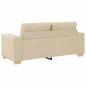 Preview: Loveseat-Sofa Creme 140 cm Stoff