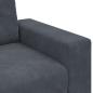 Preview: 3-Sitzer-Sofa Dunkelgrau 180 cm Samt