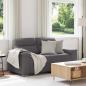 Preview: ARDEBO.de - 2-Sitzer-Sofa Grau 120 cm Kunstleder