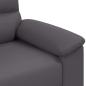 Preview: 2-Sitzer-Sofa Grau 120 cm Kunstleder