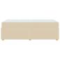 Preview: Bettrahmen mit Matratze Creme 100 x 200 cm Stoff