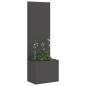 Preview: Blumentopf mit dekorativem Paneel Schwarz 50 x 140 cm