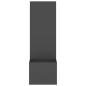 Preview: Blumentopf mit dekorativem Paneel Schwarz 50 x 140 cm