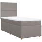 Preview: Boxspringbett mit Matratze Taupe 80x200 cm Stoff