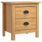 Preview: Nachttische Hill 2 Stk. 46x35x49,5 cm Massivholz Kiefer