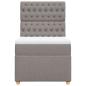 Preview: Boxspringbett mit Matratze Taupe 80x200 cm Stoff
