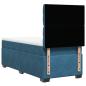 Preview: Boxspringbett mit Matratze Blau 100x200 cm Samt