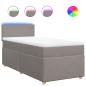 Preview: Boxspringbett mit Matratze Taupe 80x200 cm Stoff