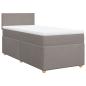 Preview: Boxspringbett mit Matratze Taupe 80x200 cm Stoff