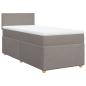 Preview: Boxspringbett mit Matratze Taupe 80x200 cm Stoff