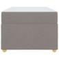 Preview: Bettgestell mit Matratze Taupe 90 x 190 cm Taschenfedern
