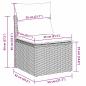 Preview: Garten-Sofa-Set Höhenverstellbar 9 pcs Schwarz Poly-Rattan