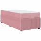 Preview: Bettgestell mit Matratze mit Matratze Rosa 100 x 200 cm Samt