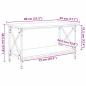 Preview: ARDEBO.de - Couchtisch Eiche handwerklich 80 x 45 x 45.5 cm Holzwerkstoff