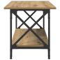 Preview: Couchtisch Eiche handwerklich 80 x 45 x 45.5 cm Holzwerkstoff