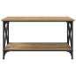Preview: Couchtisch Eiche handwerklich 80 x 45 x 45.5 cm Holzwerkstoff