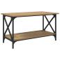 Preview: Couchtisch Eiche handwerklich 80 x 45 x 45.5 cm Holzwerkstoff