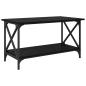 Preview: Couchtisch Schwarze Eiche 80 x 45 x 45.5 cm Holzwerkstoff