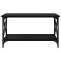 Preview: Couchtisch Schwarze Eiche 80 x 45 x 45.5 cm Holzwerkstoff