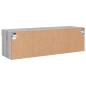 Preview: TV-Schrank mit LED-Leuchten Grau Sonoma 100x30x30 cm