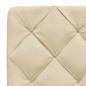 Preview: Bettgestell mit LED ohne Matratze Creme 180x200 cm Stoff