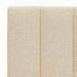 Preview: Bettgestell ohne Matratze "Hanko" Creme 180x200 cm Stoff