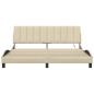 Preview: Bettgestell ohne Matratze "Hanko" Creme 180x200 cm Stoff