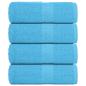 Preview: ARDEBO.de - Waschhandtücher 4-tlg. FROGN Türkis 30x30 cm 100% Baumwolle