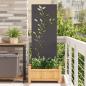 Preview: ARDEBO.de - Garten dekoratives Panel Schwarz 50 x 140 cm