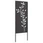 Preview: Garten dekoratives Panel Schwarz 50 x 140 cm