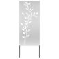 Preview: Garten dekoratives Panel Silber 50 x 140 cm Verzinkter Stahl