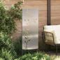Preview: Garten dekoratives Panel Silber 50 x 140 cm Verzinkter Stahl