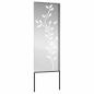 Preview: Garten dekoratives Panel Silber 50 x 140 cm Verzinkter Stahl