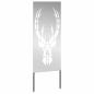Preview: Garten dekoratives Panel Silber 50 x 140 cm Verzinkter Stahl