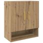 Preview: Wandschrank Eiche handwerklich 60 x 31 x 70 cm Holzwerkstoff