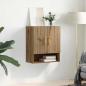 Preview: Wandschrank Eiche handwerklich 60 x 31 x 70 cm Holzwerkstoff