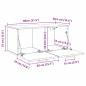 Preview: Wandschrank Altholz 80 x 36.5 x 35 cm Holzwerkstoff